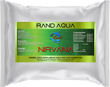 Nirvana is water and soil probiotics for fish and shrimp.